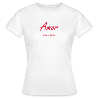 T-shirt Femme Amor 39.3999 N |  8.2245 W