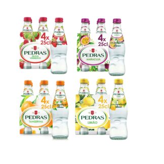 Pack Pedras 16 bouteilles sur fond blanc