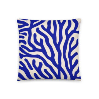 Coussin Corail Azul Beija flores