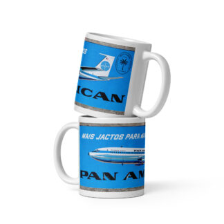 Mug Blanc Pan-Am to Aveiro